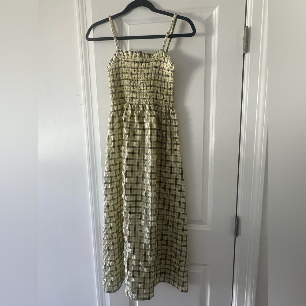 NWT Scotch & Soda Checkered Smocked Dress